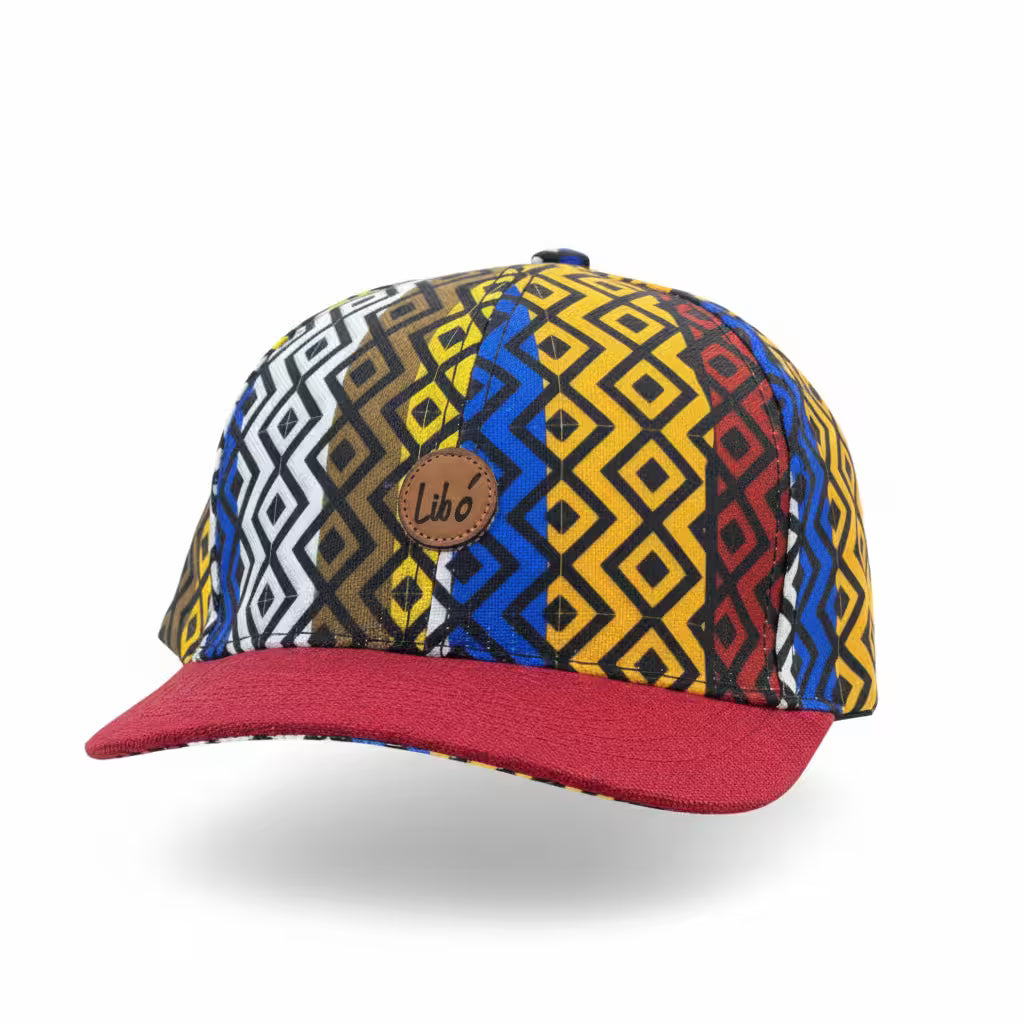 LIBÓ - Gorra Snapback Texturas con Arte Ancestral de Colombia, Diseño Exclusivo y Visera Flexible 35% descuento
