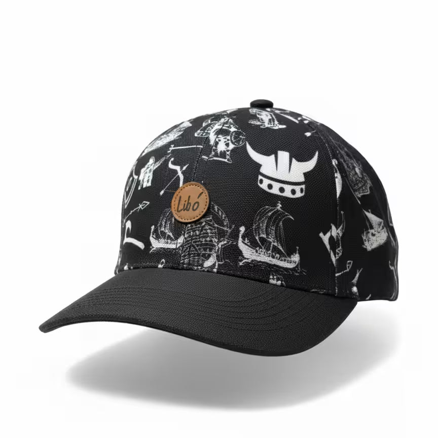 LIBÓ - Gorra Snapback Vikinga con Estilo Guerrero Urbano, Diseño Exclusivo y Visera Flexible 35% descuento