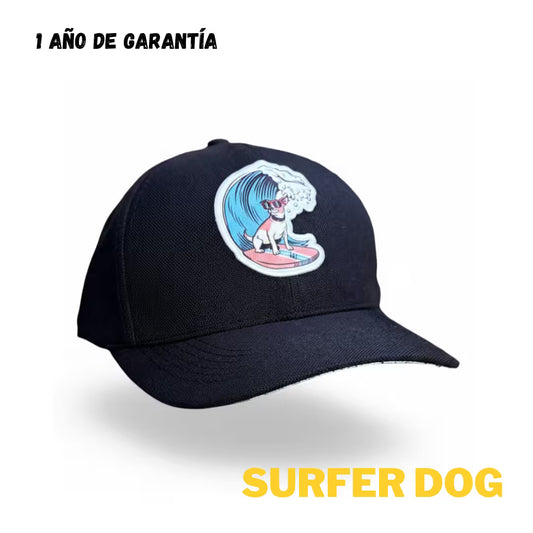 LIBÓ - Gorra Snapback Dog Surfer con Visera Flexible (Plana o Curva), Diseño Exclusivo y Garantía de 1 Año 35% descuento