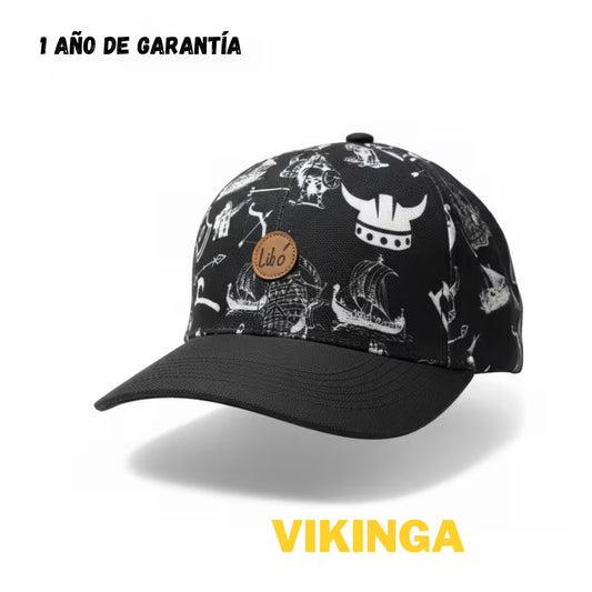 LIBÓ - Gorra Snapback Vikinga con Estilo Guerrero Urbano, Diseño Exclusivo y Visera Flexible 35% descuento