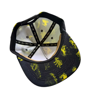 LIBÓ - Gorra Snapback Cacique Unisex, Visera Flexible (Plana o Curva), con Estampado Inspirado en Líderes Ancestrales, Cierre Ajustable 35% descuento