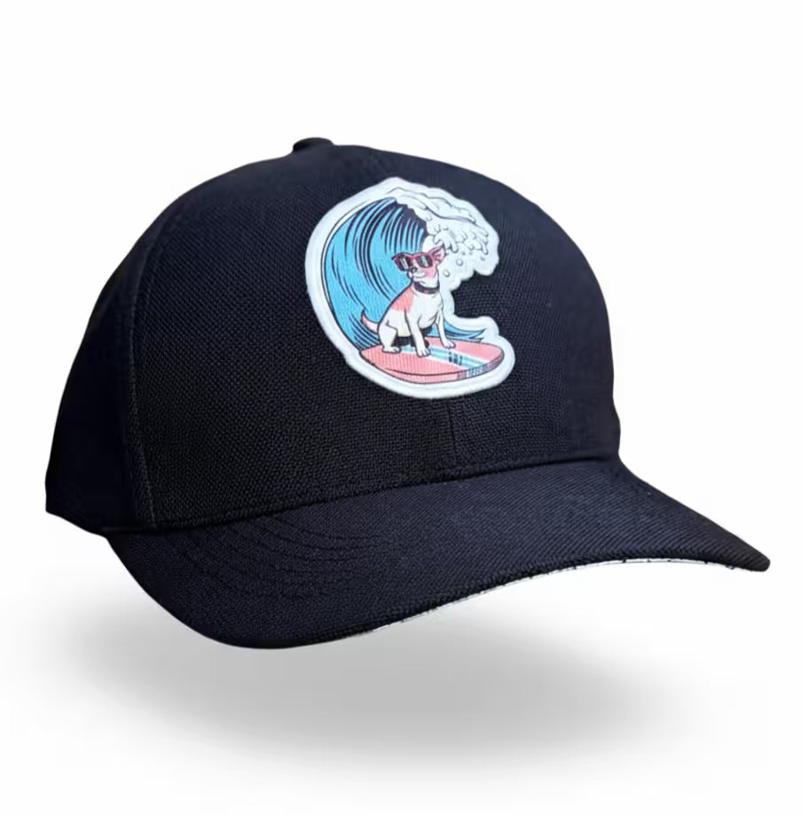 LIBÓ - Gorra Snapback Dog Surfer con Visera Flexible (Plana o Curva), Diseño Exclusivo y Garantía de 1 Año 35% descuento