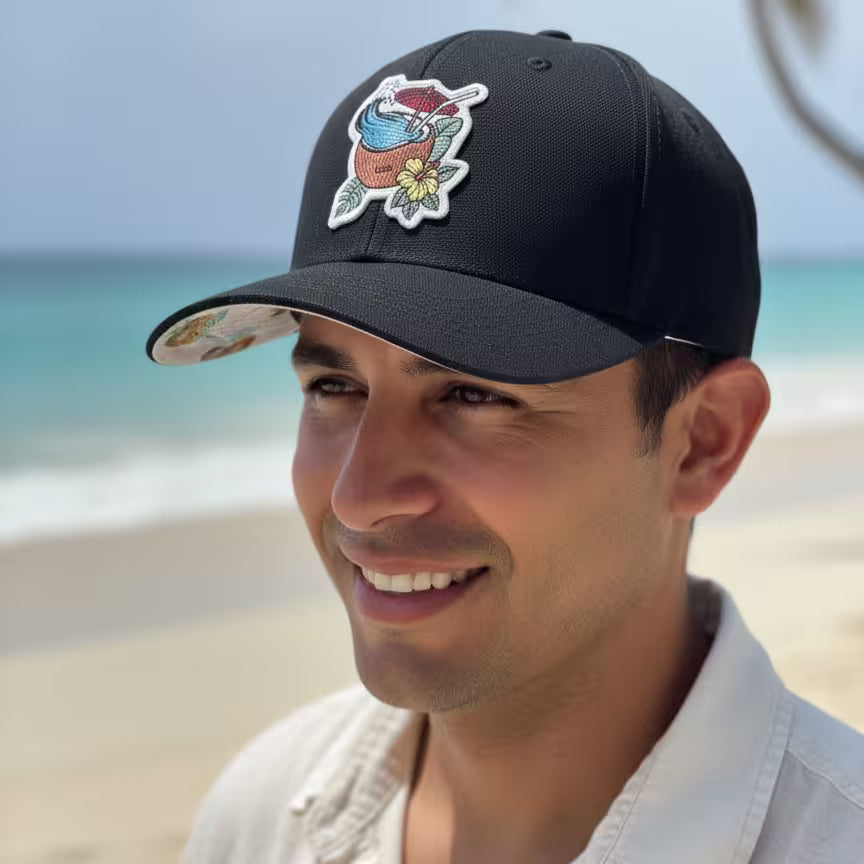 LIBÓ - Gorra Snapback Coco Surf con Visera Flexible (Plana o Curva), Diseño Tropical y Exclusivo 35% descuento