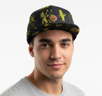 LIBÓ - Gorra Snapback Cacique Unisex, Visera Flexible (Plana o Curva), con Estampado Inspirado en Líderes Ancestrales, Cierre Ajustable 35% descuento