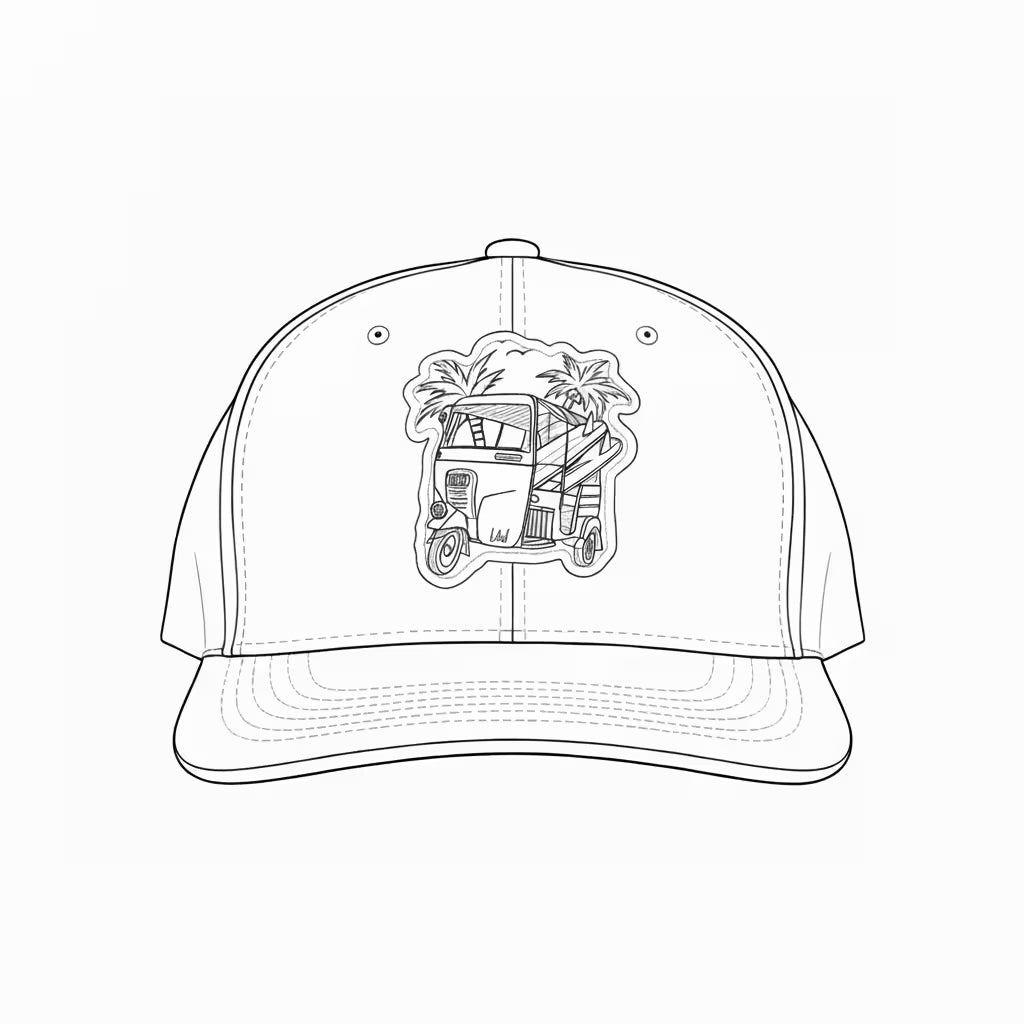 LIBÓ - Gorra Snapback Motorratona , Unisex con parche del tradicional  tuc tuc, Visera Flexible (Plana o Curva) 35% descuento