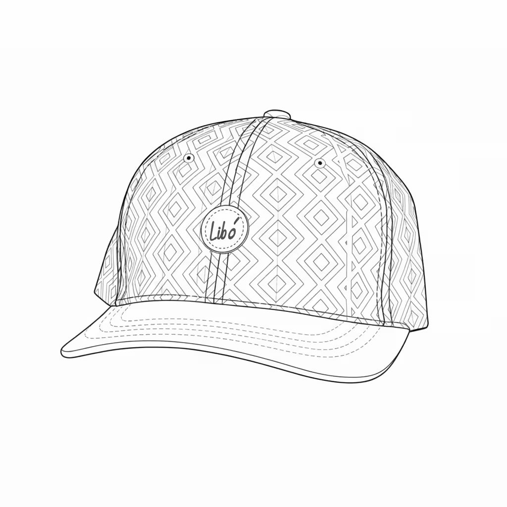 LIBÓ - Gorra Snapback Texturas con Arte Ancestral de Colombia, Diseño Exclusivo y Visera Flexible 35% descuento
