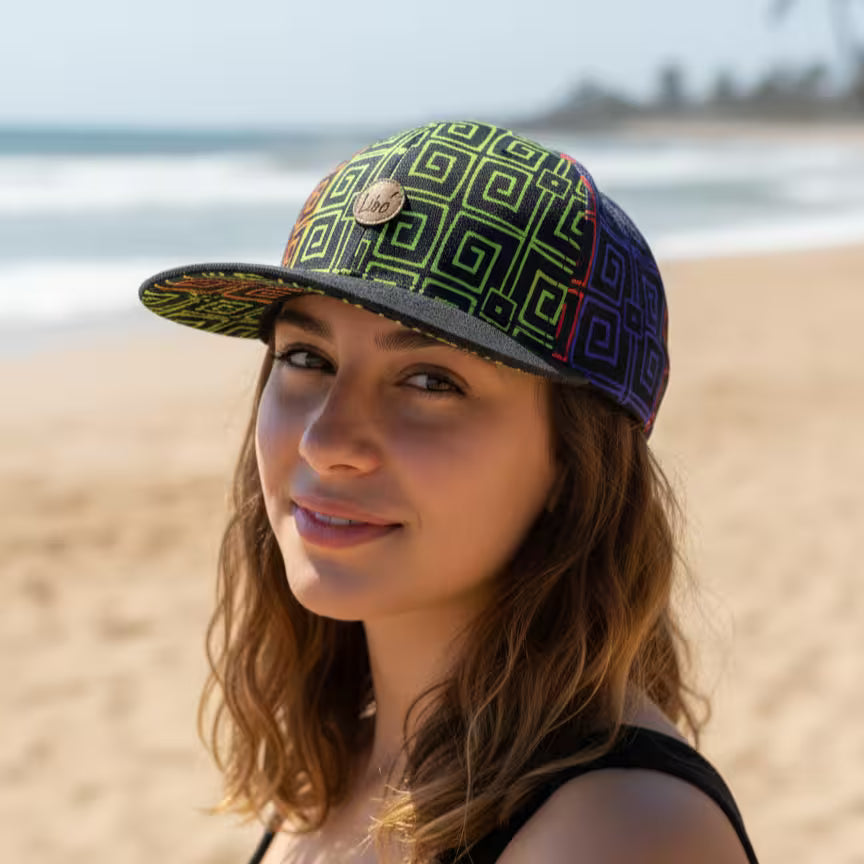 LIBÓ - Gorra Laberintos Mora Edición Limitada unisex, Diseño Mola con Garantía de 1 Año, Ajustable 35% descuento