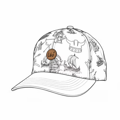 LIBÓ - Gorra Snapback Vikinga con Estilo Guerrero Urbano, Diseño Exclusivo y Visera Flexible 35% descuento