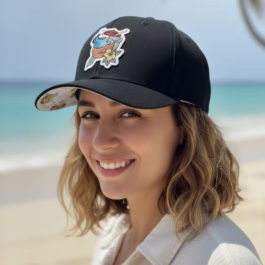 LIBÓ - Gorra Snapback Coco Surf con Visera Flexible (Plana o Curva), Diseño Tropical y Exclusivo 35% descuento