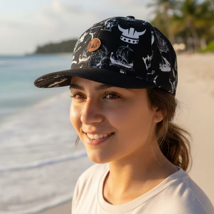 LIBÓ - Gorra Snapback Vikinga con Estilo Guerrero Urbano, Diseño Exclusivo y Visera Flexible 35% descuento