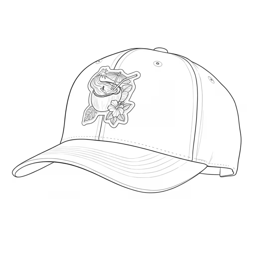 LIBÓ - Gorra Snapback Coco Surf con Visera Flexible (Plana o Curva), Diseño Tropical y Exclusivo 35% descuento