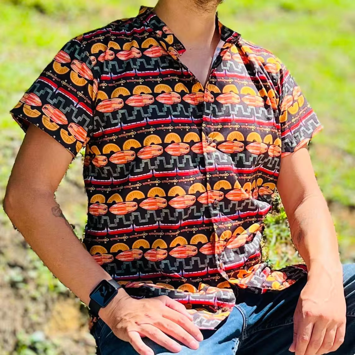 LIBÓ - Camisa Sorfy de Diseño Exclusivo, Tela Ecológica Ultra Suave, Manga Corta Hecha en Colombia