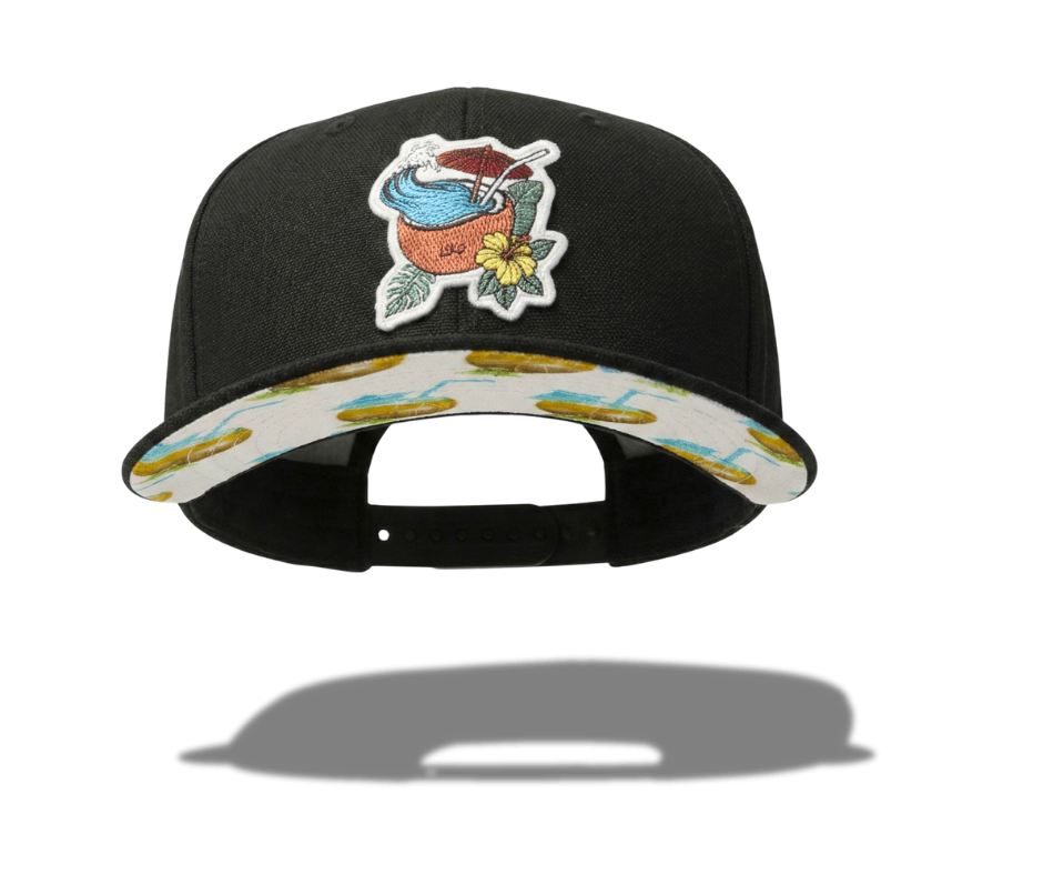 LIBÓ - Gorra Snapback Coco Surf con Visera Flexible (Plana o Curva), Diseño Tropical y Exclusivo 35% descuento