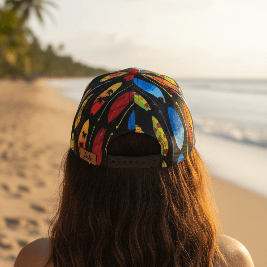LIBÓ - Gorra Snapback Surfer con Diseño de Tablas de Surf, Visera Flexible y Estilo Exclusivo 35% descuento
